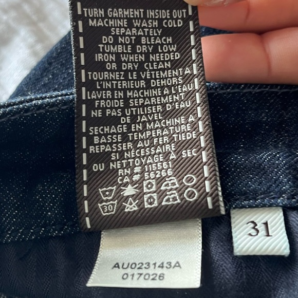 7 for All Mankind Kimmie Straight Leg Blue Size 31 - Picture 13 of 15